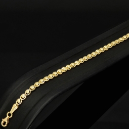 Funkelndes Armband mit feinem Design aus edlem Gelbgold (585 14K Gold) in ca. 20cm Länge