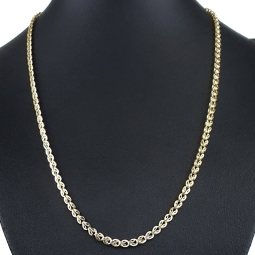 Exklusives Collier für Damen in aussergewöhnlichem Design aus hochwertigem 585 (14k) Gelbgold - ca. 54cm Länge