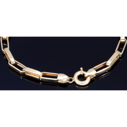 Stilvolles Ankerarmband / Goldarmband aus hochwertigem 14K 585er Gold - hochglanzpoliert - (ca. 21cm lang, 4,5mm breit)