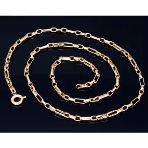 Funkelnde Ankerkette aus edlem 585 / 14K Gold - hochglanzpoliert - , ca. 58 cm Länge ca. 3,5mm Breite