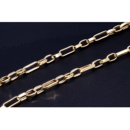 Funkelnde Ankerkette aus edlem 585 / 14K Gold - hochglanzpoliert - , ca. 58 cm Länge ca. 3,5mm Breite