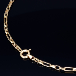 Funkelnde Ankerkette aus edlem 585 / 14K Gold - hochglanzpoliert - , ca. 58 cm Länge ca. 3,5mm Breite