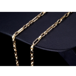 Funkelnde Ankerkette aus edlem 585 / 14K Gold - hochglanzpoliert - , ca. 58 cm Länge ca. 3,5mm Breite