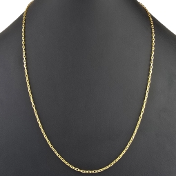 Fein gearbeitete Ankerkette aus hochwertigem 585 / 14K Gold , ca. 60 cm Länge 2 mm