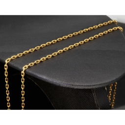 Fein gearbeitete Ankerkette aus hochwertigem 585 / 14K Gold , ca. 60 cm Länge 2 mm