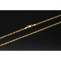 Fein gearbeitete Ankerkette aus hochwertigem 585 / 14K Gold , ca. 60 cm Länge 2 mm