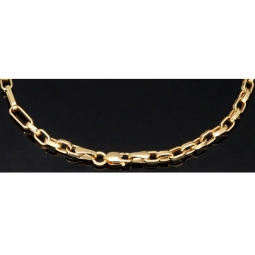 Ankerarmband aus edlem 14K 585er Gold - hochglanzpoliertes  (ca. 21,5 cm lang, ca. 3,5mm breit)
