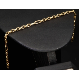 Ankerarmband aus edlem 14K 585er Gold - hochglanzpoliertes  (ca. 21,5 cm lang, ca. 3,5mm breit)