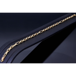 Exquisites Ankerarmband aus hochwertigem 585er 14k Gold - hochglanzpoliert - ca. 20cm, 3,5mm
