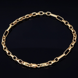 Exquisites Ankerarmband aus hochwertigem 585er 14k Gold - hochglanzpoliert - ca. 20cm, 3,5mm