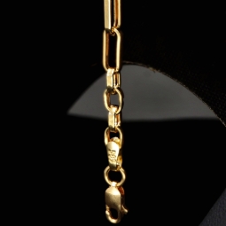 Exquisites Ankerarmband aus hochwertigem 585er 14k Gold - hochglanzpoliert - ca. 20cm, 3,5mm