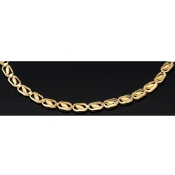 Exklusives Gold-Armband mit filigranem Dekor aus 585er 14K Gelbgold ca. 18,5 cm, 3,5 mm