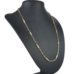 Exklusive Ankerkette mit filigranem Greco-Design aus Gold (14k 585 Gelbgold)- ca. 65cm, 4mm