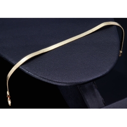 Flaches, elegantes Armband aus exquisitem 585er 14k Gold in feinem Panzerglied-Design - ca. 18,5 cm Länge