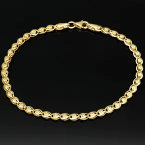 Feines Armband in filigranem, kunstvollem aus 14k 585 Gold , ca. 19,5cm