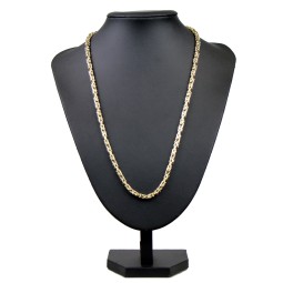 Der Preisbrecher: Königskette aus hochglanz poliertem Gold (14k 585 Gelbgold)- 60cm lang, 3,5 mm breit, ca. 18,4g