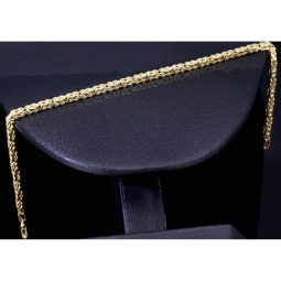 Glänzendes Königsarmband aus hochwertigem Gold (14k 585 Gelbgold) - hochglanzpoliert - , ca. 20,5cm, 2mm