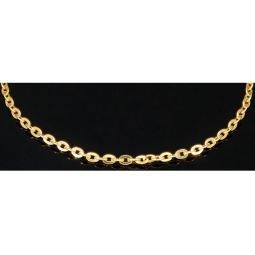 Fein gearbeitetes produziertes Ankerarmband aus hochwertigem Gold (14K 585er Gelbgold) kurzgliedrig ca. 19 cm lang