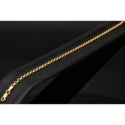 Exquisites Ankerarmband / Rundankerarmband aus hochwertigem 14K 585er Gold (ca. 20cm, 3mm)