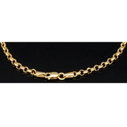 Exquisites Ankerarmband / Rundankerarmband aus hochwertigem 14K 585er Gold (ca. 20cm, 3mm)
