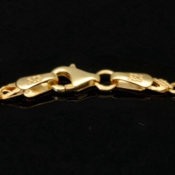 Exklusives Goldarmband (14K 585er Gold, Gelbgold) – Edles Design mit feiner Verarbeitung (ca. 19cm Länge, 2mm Breite)