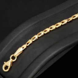 Exklusives Goldarmband (14K 585er Gold, Gelbgold) – Edles Design mit feiner Verarbeitung (ca. 19cm Länge, 2mm Breite)