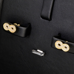 Trendige Infinity-Ohrstecker - Unendlichkeitssymbol-Ohrstecker aus hochwertigem 585 / 14K Gold mit feinem Zirkonia