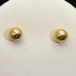 Sehr schöne Ohrstecker mit filigranem Design aus hochwertigem Gold (585 / 14K Gelbgold)