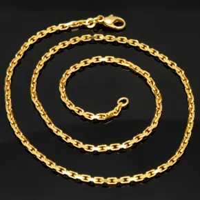Exquisite Ankerkette aus funkelndem Gold (8K, 333 ca. 13,6g Gelbgold) ca. 50cm, 2,5mm mit FBM-Stempel