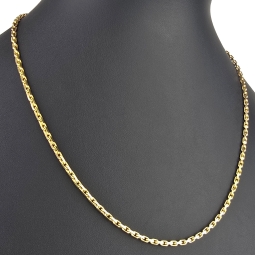 Exquisite Ankerkette aus funkelndem Gold (8K, 333 ca. 13,6g Gelbgold) ca. 50cm, 2,5mm mit FBM-Stempel