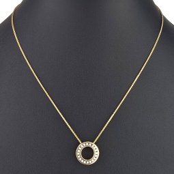 Christ Markenschmuck - Elegantes Schmuck-Set bestehend aus einer hochwertigen 14K / 585 Gold  - Goldkette (ca. 45cm) und einem Rondell-Anhänger mit Brillanten