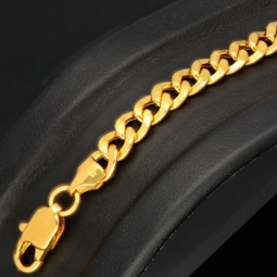 Panzerarmband in außergewöhnlichem Design aus funkelndem  8K, 333 Bicolor Gold (Gelbgold und Weißgold) mit Zirkonia in ca. 19,5cm und 5mm