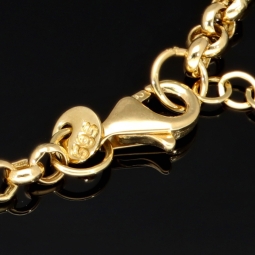 Außergewöhnliches Tricolor Armband aus edlem 585 14K Gold (Gelbgold, Weißgold und Rosegold) Längenverstellbar ca. 17,5 - 19 cm mit eingearbeiteten Herzen und Goldkügelchen