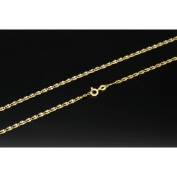Funkelnde Goldkette in feinem, zeitlosen Design aus exquisitem 585 14k Gold (ca. 50cm lang, 2,5mm breit)
