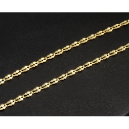 Edle Goldkette in außergewöhnlichem Design aus hochwertigem 585 14k Gold (ca. 45cm lang, 2,5mm breit)