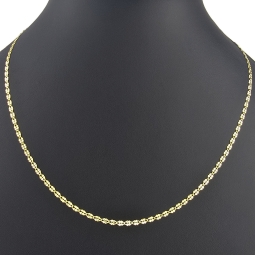 Edle Goldkette in außergewöhnlichem Design aus hochwertigem 585 14k Gold (ca. 45cm lang, 2,5mm breit)