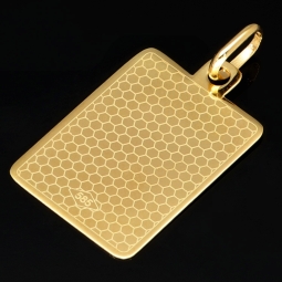 Hochwertig gearbeiteter Sternzeichen Widder- Anhänger in feinem Greco-Design aus funkelndem Gold (14K / 585 Gelbgold)