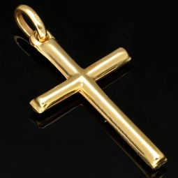 Sehr schönes Kreuz mit außergewöhnlichem Dekor aus Gold 14k (585er) Gelbgold
