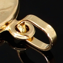 Stilvoller Hufeisen-Anhänger aus hochwertigem Gold (585er 14K Gelbgold)