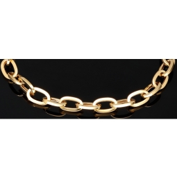 Hochwertig gearbeitetes Ankerarmband aus funkelndem 14K (585er) Gold - hochglanzpoliert -  ca. 19,5 cm lang und 5 mm breit