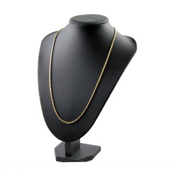 Königskette aus echtem 14-Karat Gold (60 cm lang, 2 mm breit)