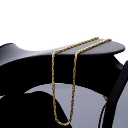 Königskette aus echtem 14-Karat Gold (60 cm lang, 2 mm breit)