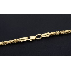 Königskette aus echtem 14-Karat Gold (60 cm lang, 2 mm breit)