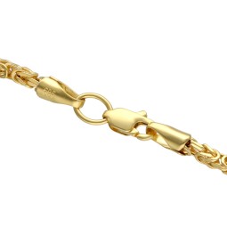 Königskette aus echtem 14-Karat Gold (60 cm lang, 2 mm breit)