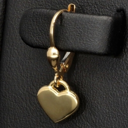 Elegante Herz-Ohrringe aus edlem, hochglanzpolierten 14K 585 Gold (Gelbgold)