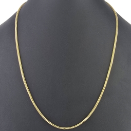 Goldkette / Fuchsschwanzkette aus hochwertigem 585 14k Gold (ca. 60cm lang, 2mm breit) - erstklassige Verarbeitung