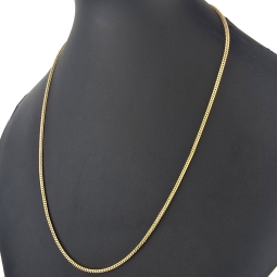 Goldkette / Fuchsschwanzkette aus hochwertigem 585 14k Gold (ca. 60cm lang, 2mm breit) - erstklassige Verarbeitung
