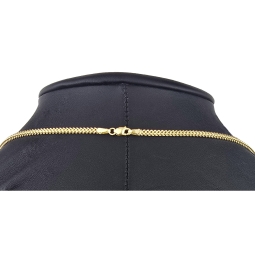 Goldkette / Fuchsschwanzkette aus hochwertigem 585 14k Gold (ca. 60cm lang, 2mm breit) - erstklassige Verarbeitung