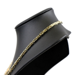 Königskette aus glänzendem 14k 585 Gold (Gelbgold) in ca. 55cm Länge (ca. 3mm breit)