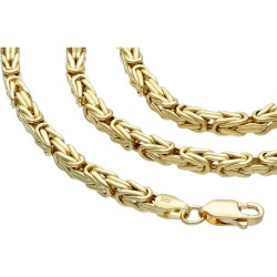 Königskette aus glänzendem 14k 585 Gold (Gelbgold) in ca. 55cm Länge (ca. 3mm breit)